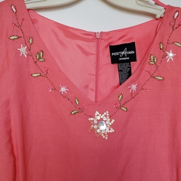 Positive Attitude Salmon Dress Sz.22, 5/$50 - Picture 3 of 7